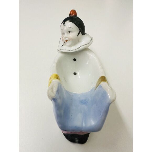 Vintage porcelain‎ Pierrot Clown Pipe Rest/Holder Made by Sitzendorf of Germany